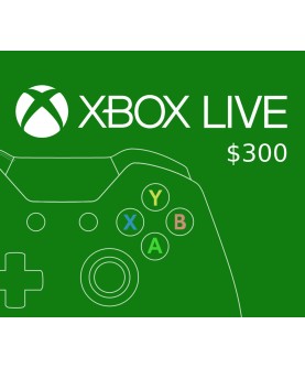 XBOX Live $300 Prepaid Card Region: MEXICO Xbox One Key 